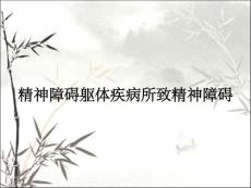 精神障碍躯体疾病所致精神障碍