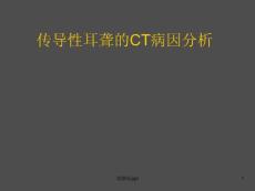传导性耳聋的CT病因分析课件