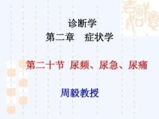 诊断学：尿频尿急尿痛新课件