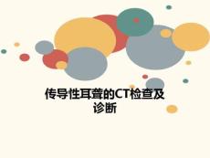传导性耳聋的CT检查及诊断课件