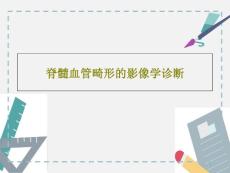 脊髓血管畸形的影像学诊断-ppt课件