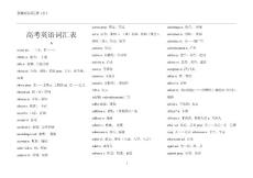 高考英语词汇和词组(最新整理By阿拉蕾)