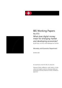 BIS：數字貨幣對新興市場和發展中經濟體意味著什么？-26正式版