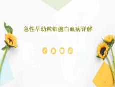 急性早幼粒细胞白血病详解课件