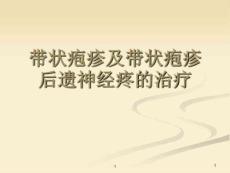 带状疱疹及带状疱疹后遗神经疼的治疗ppt课件