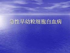 急性早幼粒细胞白血病治疗ppt课件