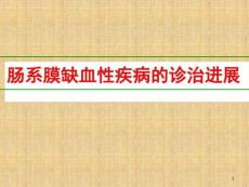 急性肠系膜缺血性疾病的诊治精选课件