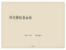 颅内静脉窦血栓课件