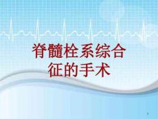 手术讲解模板脊髓栓系综合征的手术课件