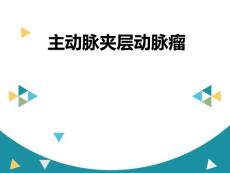 主动脉夹层动脉瘤 课件