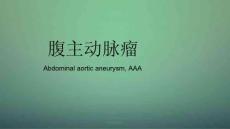 腹主动脉瘤-新课件