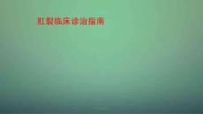 肛裂诊治指南课件