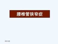腰椎管狭窄症课件