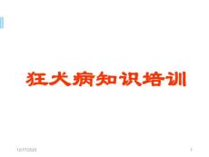 狂犬病培训课件