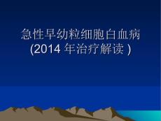 急性早幼粒细胞白血病.ppt