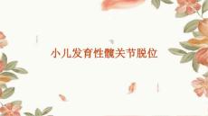 小儿发育性髋关节脱位