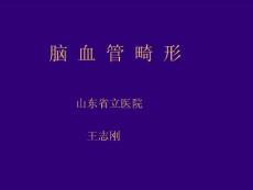 脑血管畸形(王志刚).ppt