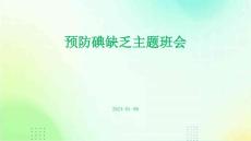 预防碘缺乏主题班会ppt
