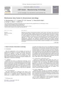 Multisensor Data Fusion in Dimensional Metrology
