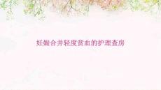 妊娠合并轻度贫血的护理查房