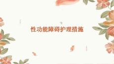 性功能障碍护理措施ppt