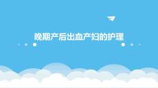 晚期产后出血产妇的护理ppt