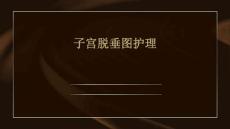 子宫脱垂图护理ppt