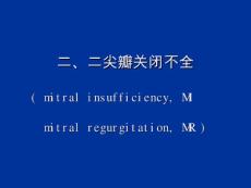 二尖瓣关闭不全教学课件