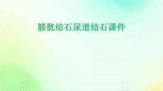膀胱结石尿道结石课件