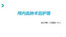 颅内血肿术后护理课件