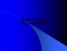 肠系膜血管缺血性疾病-外科教学课件PPT课件
