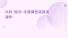 内科-综合-非淋菌性尿道炎课件