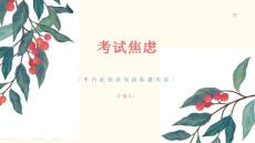 《浅谈考试焦虑》课件