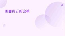 胆囊结石新完整
