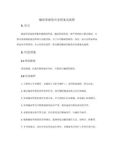 输尿管损伤应急预案及流程