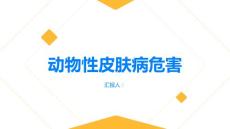 健康指南动物性皮肤病的危害有哪些PPT