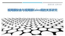 视网膜缺血与视网膜Eales病的关系研究