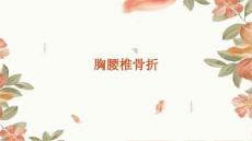 胸腰椎骨折