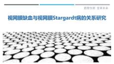 视网膜缺血与视网膜Stargardt病的关系研究