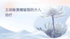 主动脉窦瘤破裂的介入治疗LN