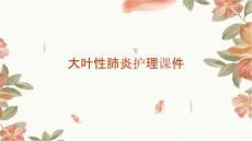 大叶性肺炎护理课件