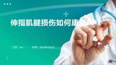伸指肌腱损伤如何康复PPT