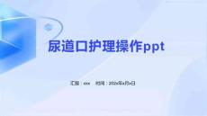 尿道口护理操作ppt