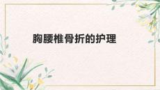 胸腰椎骨折的护理