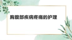 胸腹部疾病疼痛的护理