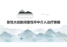 急性大动脉闭塞性卒中介入治疗策略2024课件