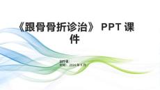 《跟骨骨折诊治》课件