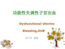 功能性失调性子宫出血-课件