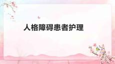 人格障碍患者护理
