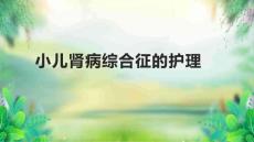 小儿肾病综合征的护理